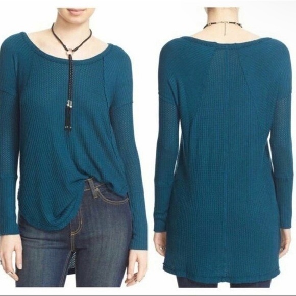 Free People Xs green thermal top - Picture 1 of 4